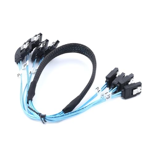 Cable SATA 4 puertos 0.5 m para conexión SSD miniatura 2