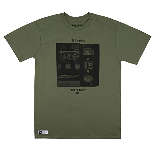 Zoo York Mixtape T-Shirt, Vert Militaire, Large Homme Cover