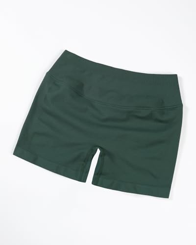 Image of AUROLA Influence Workout Shorts for Women,2.5 3.5 4.5 5.5 6.5 No Roll Up Squat Proof Scrunch Seamless Compression Gym Short