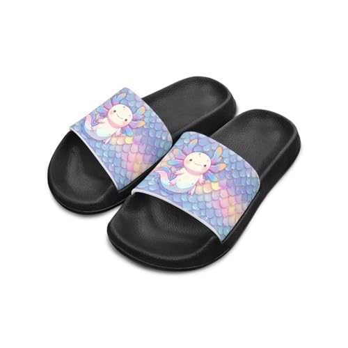 Unisex Kids Soft EVA Slides Print Non-Slip Waterproof Sandals for Shower Bathroom Pool for Little/Big Kids Size 11-3