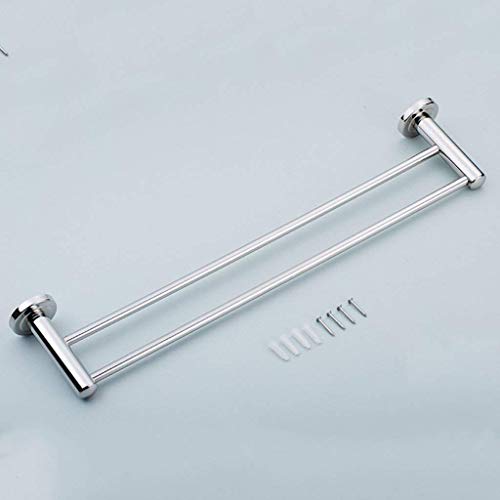 Porte-serviettes en acier inoxydable 304 à double levier durable pour mur de douche - 7