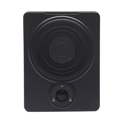 WAPHOERTE Subwoofer activo 200 W 8 pulgadas altavoz de coche subwoofer para espacio bajo asiento subwoofer Sktiv con altavoces de alto rendimiento para coches, camiones o jeep