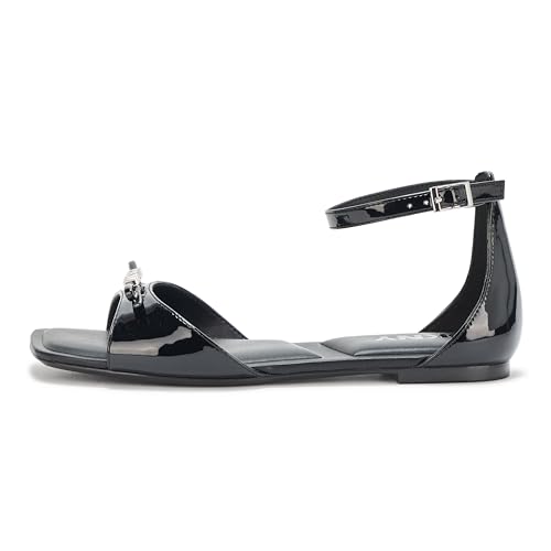 DKNY Women's Dazey Flat Ankle Strap Sandal with Logo2