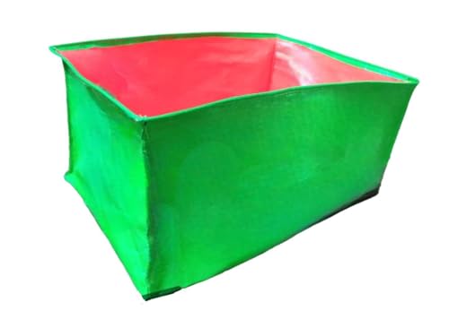 Image of MASHKI Rectangular HDPE 18 inchx12 inchx9 inch Inches Grow Bags for Rectangular Grow Bags for Gardening Also for Terrace Garden, Home and Kitchen Gardening (Standard, 1)
