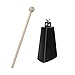Soulmate Cowbell 5 inch Metal Steel Cow Bells Instrument Noise Makers Cowbell Hand Percussion Cow Bell with Handle Stick for Drumset