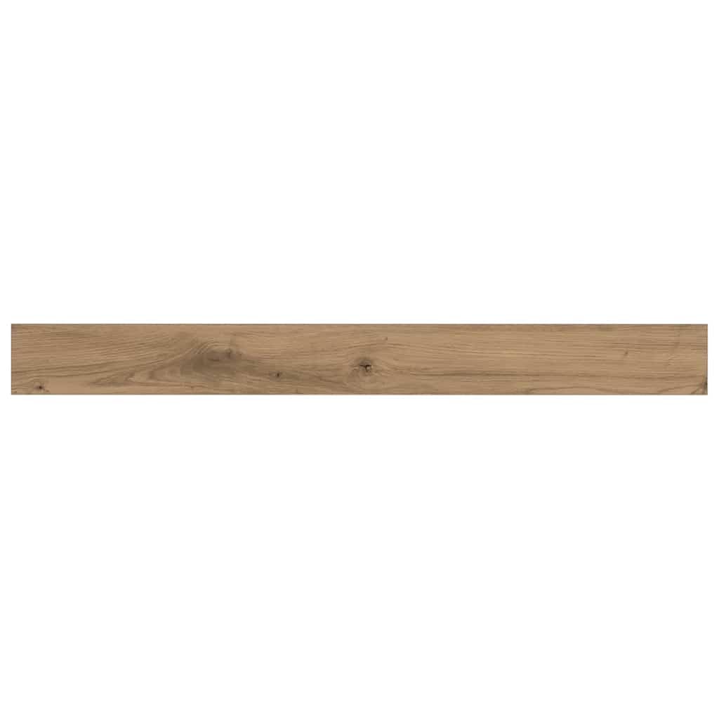 4er Set Wandregal Brett Braun 100x10x1,5 cm Holzwerkstoff
