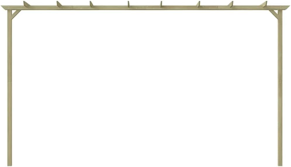 SYDE Pergola en bois de pin 360 x 200 cm