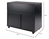Ergode Halifax 3-Section Mobile Storage Cabinet with Drawers and Side Compartment – Versatile Organizer for Crafts, Tools, and Home Essentials in Black Finish #1
