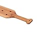 Battife Bamboo Paddle 16inch - Lightweight Durability Smooth Paddle with Airflow Holes Unfinished Wooden Paddle