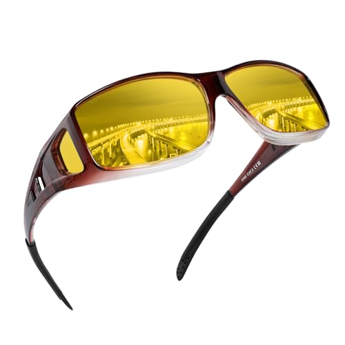 Night Driving Glasses Night Vision Glasses Fit Over Glasses