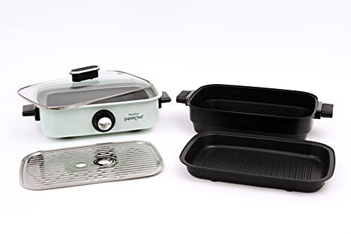 Plancha-de-Asar-Superchef-Multi-Grill-5-en-1-Plancha-de-asar-cocina-al-vapor-guisos-barbacoa-electrica-1700-W-de-potencia