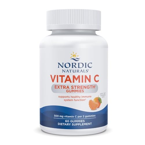 Nordic Naturals Vitamin C Gummies 500mg Vegan Low-Sugar - 60 Count