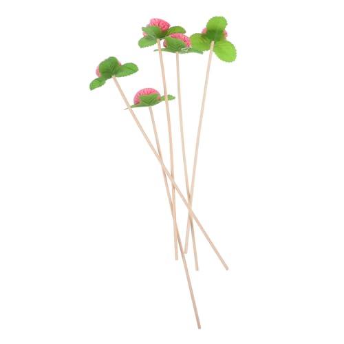 GOOHOCHY Elegant Aromatherapy Flower Diffuser Sticks Dried Rattan Diffusers Essential Oil Fragrance