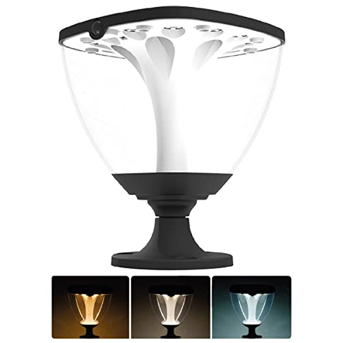 Epyz Solar Gate Pillar Light Outdoor Square Shape with 72 LEDs, 3W Monocrystaline Panel, 2600mah Battery, 3 Type of Lights, Application for Fence, Garden, Wall, Outdoor [ Multicolour ]