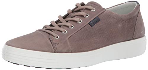 ECCO Men's Soft 7 City Sneaker, Moon Rock Oil Nubuck, 46 M EU