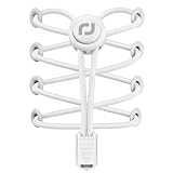 RJ-Sport Tieless Elastic Shoe Laces - Heavy Duty No Tie Shoelaces for Kids and Adult with Strong Lock and Speed Shoestrings (White)