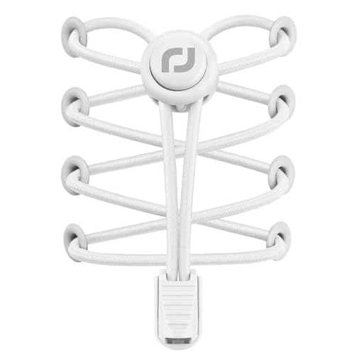 RJ-Sport Tieless Elastic Shoe Laces - Heavy Duty No Tie Shoelaces for Kids and Adult with Strong Lock and Speed Shoestrings