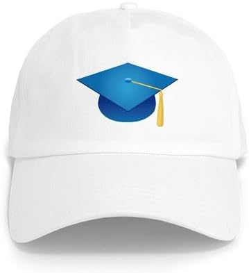 CafePress Blue Graduation Hat Graduate Adjustable Baseball Cap