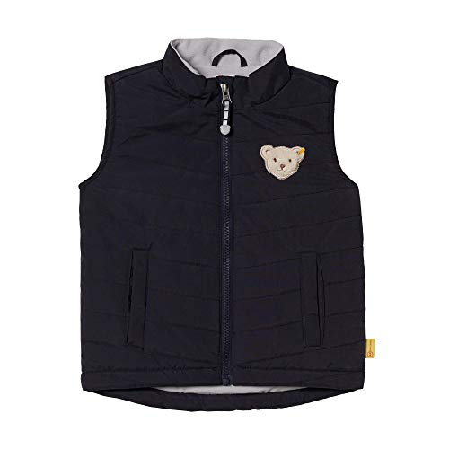 Steiff Weste Veste sans Manche, Gris (Black Iris 3032), 116 Garçon