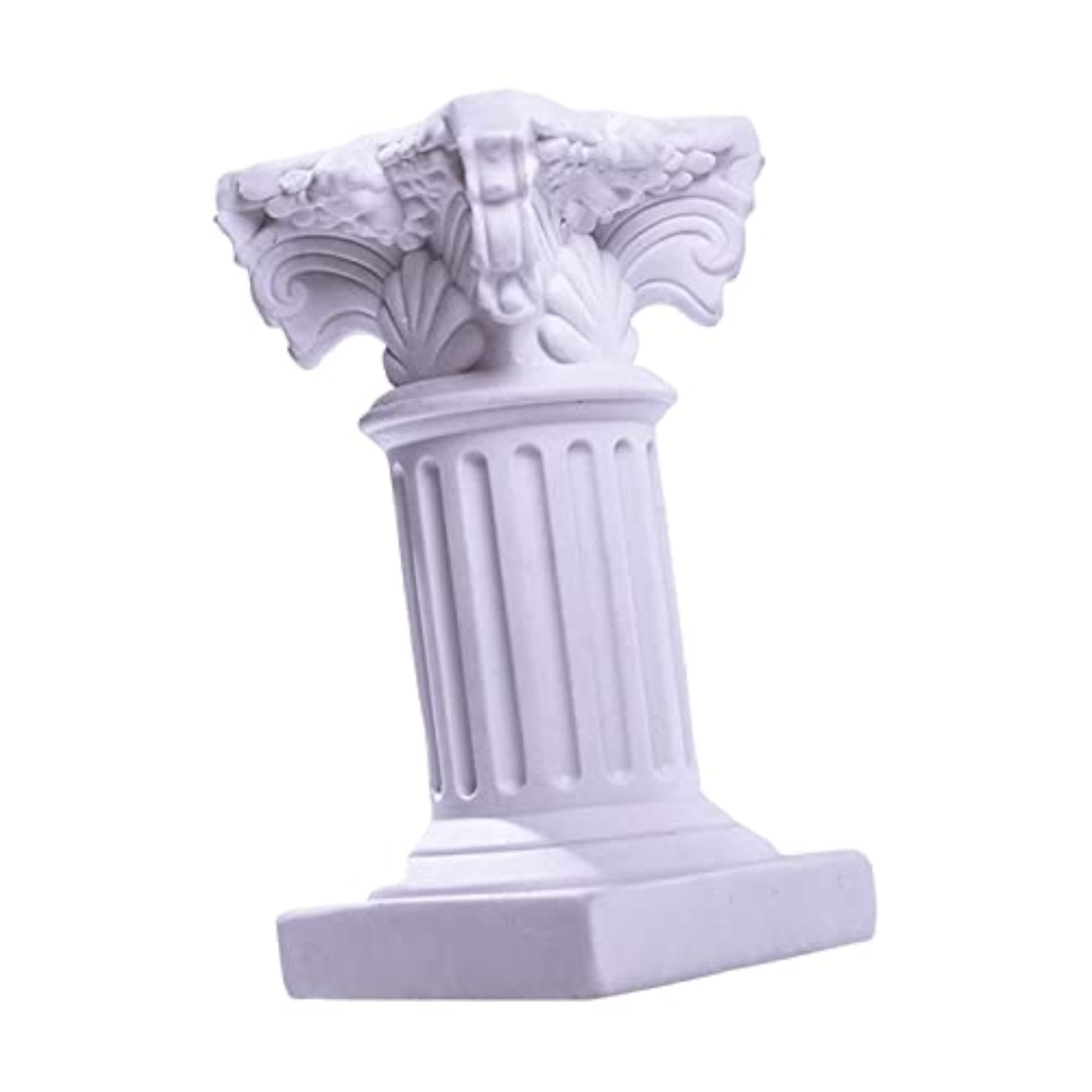 3X Miniature Roman Pillar Pedestal Stand Statue