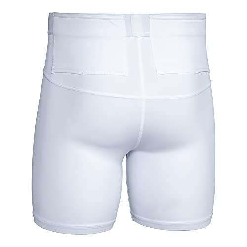 Graystone Concealed Carry Holster Spandex Compression Shorts Concealment CCW Tactical Clothing for Women Two Pockets (White, Large) - Thumbnail 3