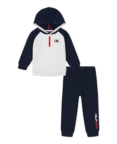 Image of Tommy Hilfiger boys 2pc Half Zip Jog Set