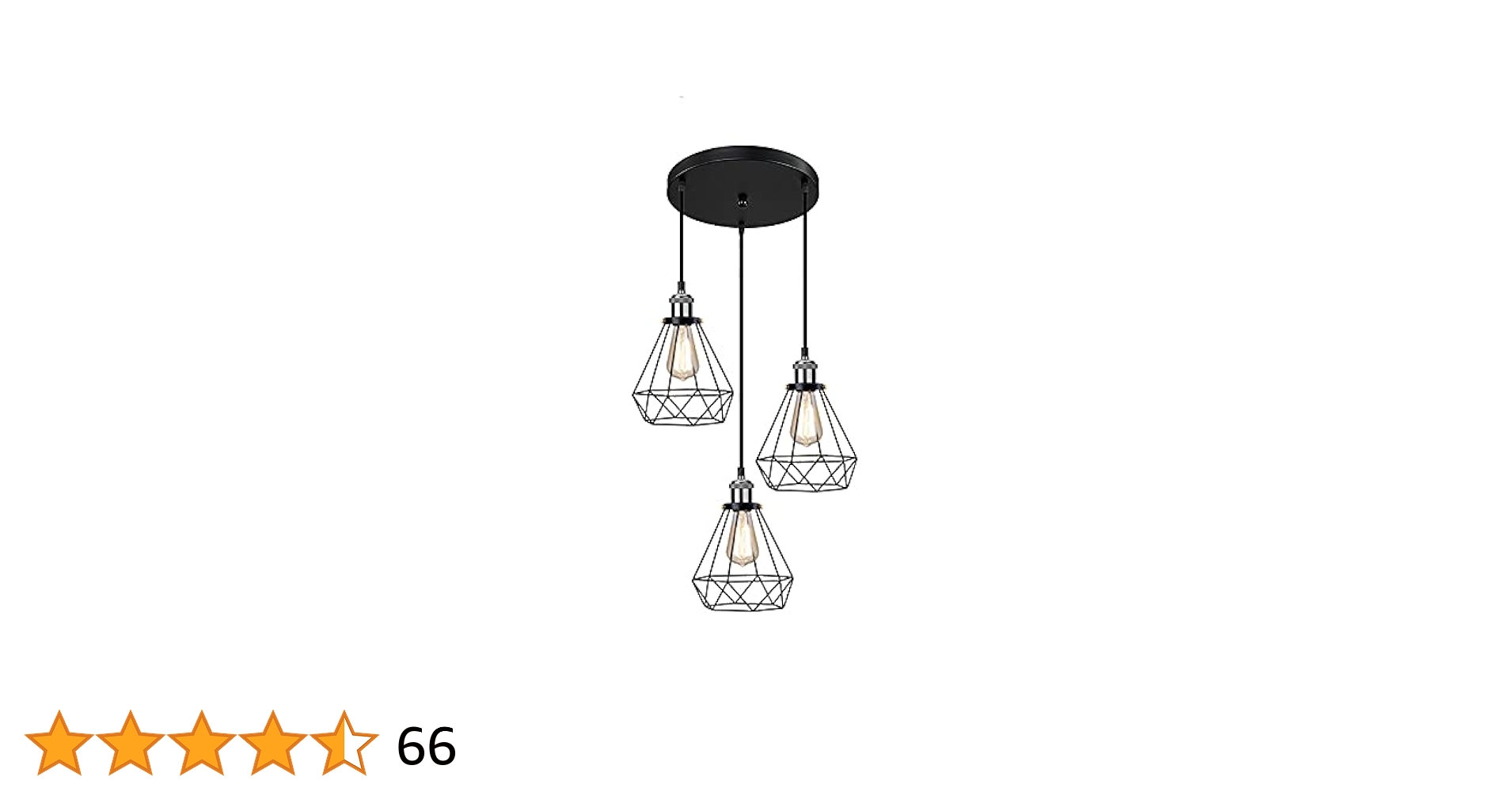 Amazon.co.jp : ペンダントライト 3灯 LED電球付き 吊り下げ照明