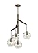 Tech Lighting 700SDNMPR1CR Sean Lavin - LED Chandelier, Choose Finish: Aged Brass with Clear Glass, Choose Lamping Option: No Lamp