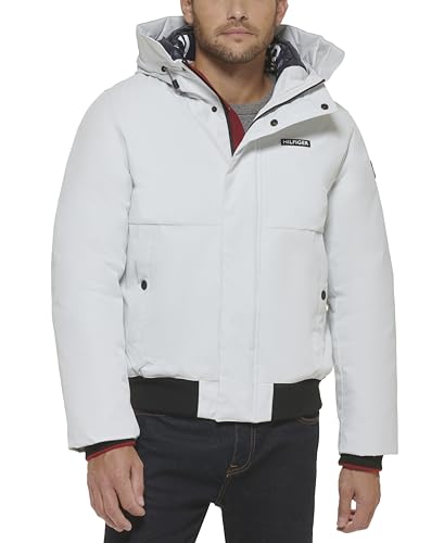 Image of Tommy Hilfiger Men's Arctic Cloth Hooded Bomber