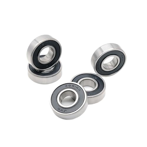 Cojinetes 6001RS ABEC-7 de alta velocidad y baja fricción con sello de goma 5 piezas