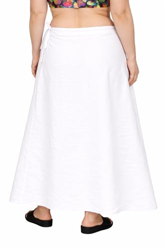 Image of CITIX Pure Cotton Petticoat for Woman Saree | Adujastable Drawstring Waist