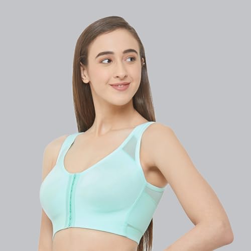 Image of SOIE Women Front Closure Full Coverage Non Padded Non Wired Posture Correction Bra