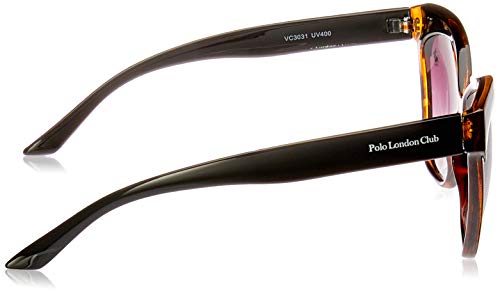 Óculos de Sol Polo London Club lente com Proteção UVA/UVB - Kit acompanha com estojo e flanela, Vint
