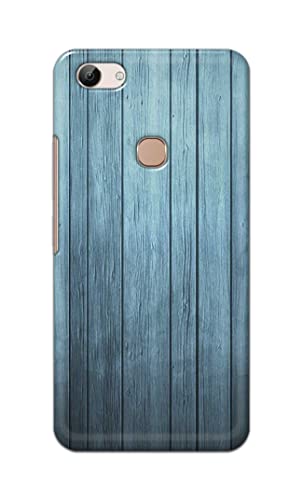 Image of Printed Hard Back Cover Case for Vivo Y83 Back Cover (Wooden Blue) -1302