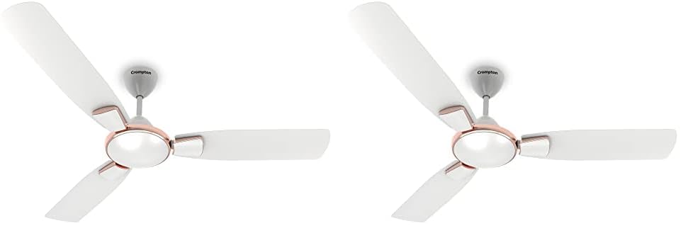 Image of Crompton Highspeed Toro 1200 mm Designer Ceiling Fan | BEE 1 Star Energy Rating | Anti-Dust | Active Power Technology | Upto 50% Less Heating | 2 Year Manufacturer Warranty | Silver Magic White