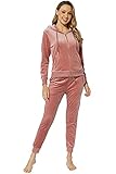 Velour Sweatsuits for Women Sweatpants Set Velvet Lounge Warm Up Suits Hoodies Plus Size Club...