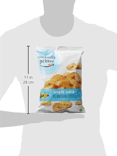 Wickedly Prime Plantain Chips, Simple & Slightly Sweet, 10 Ounce (Pack of 4)