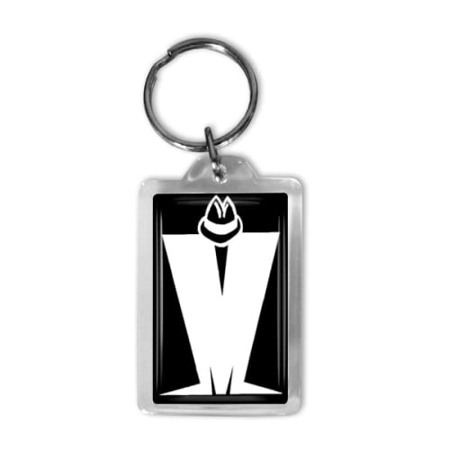 Two Tone Madness Keyring – Handmade Ska Gift in Premium Acrylic & Gift Bag