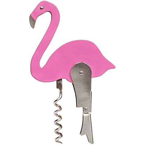 Sacacorchos Abrebotellas Flamingo SUCK UK de Acero Inoxidable Cover