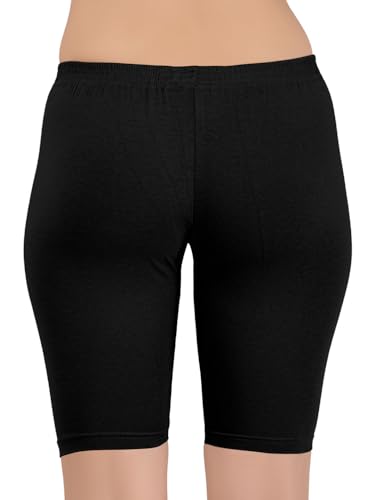 Image of Selsia Women's Cotton Regular Fit Cycling Shorts | Pack of 3 | (Multi Color)