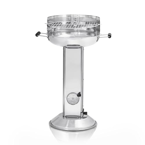 ACTIVA Holzkohlegrill Bavaria I Premium Holzkohle Grill aus Edelstahl mit hochwertigem & verchromtem Grillrost I Robuster Kohlegrill für ein einzigartiges Grillerlebnis