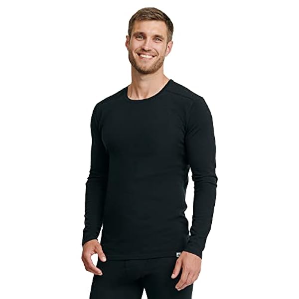 DANISH ENDURANCE Maglia Termica Uomo in Lana Merino, Manica Lunga, per Sci, Trekking, Escursionismo