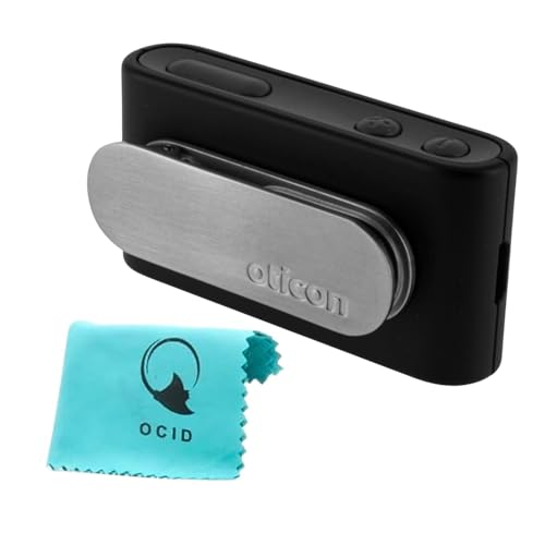 Oticon ConnectClip Bluetooth Streamer & Remote Mic Wireless Headphone Streaming for Oticon Hearing Aids Compatible with Real More Opn & More