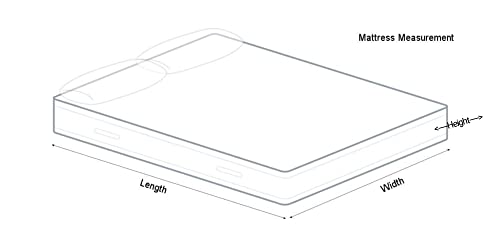 ASIAN HANDLOOM Cotton 300TC Mattress Cover with zip/Chain Single Bed 75x36x4 inch (multicolor-1 pc )