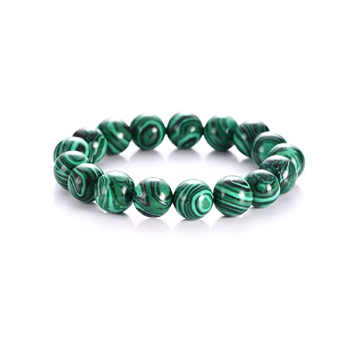 6/8/10/12/14mm Round Natural Malachite...