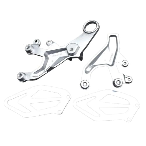 Jeu supports pédales moto S1000RR avec surface crantée pour une adhérence optimale - 5