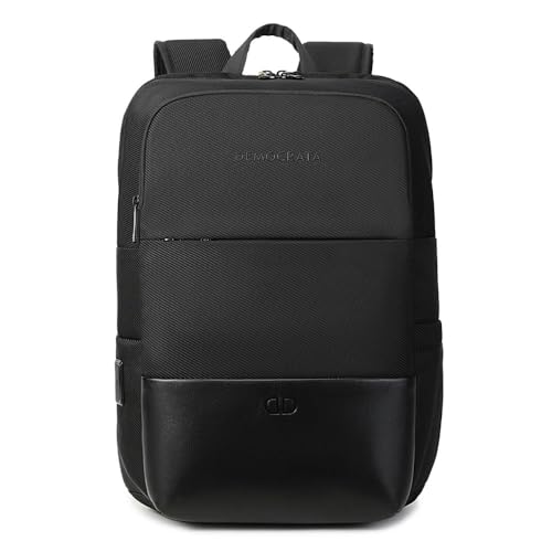 Mochila Democrata Executiva Smart Cabo Usb Multicompartimentos Para Notebook Preta Moc11902-001 U