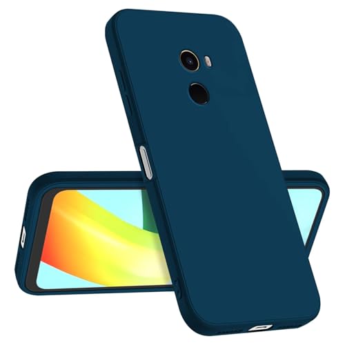 Longstong Funda Compatible con Xiaomi MI Mix 2 (5.99'), Delgada Antigolpes Personalizada Diseño Minimalista - Azul Zafiro
