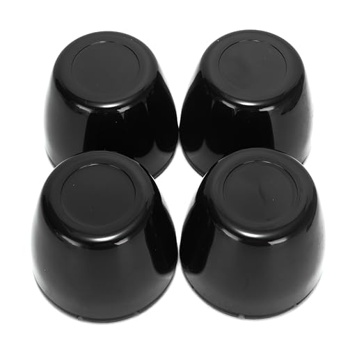 RTRHINOTUNING 4 PCS Fits 3.75" Rim Bore Dome Center Caps 3-3/4" Wheel Center Cap, OD: 3.82"(97 mm) ID: 3.7"(94 mm) Hub Cap Black