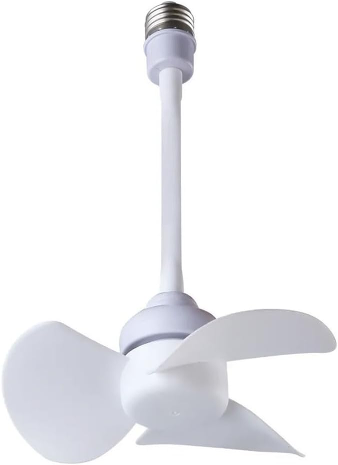 5W Small Cooling Fan E27 Screw Home Ceiling Fan Desktop Electric Fan for Kitchen Bedroom Dormitory Living Room Study,Table Fans for Bedroom (Long)